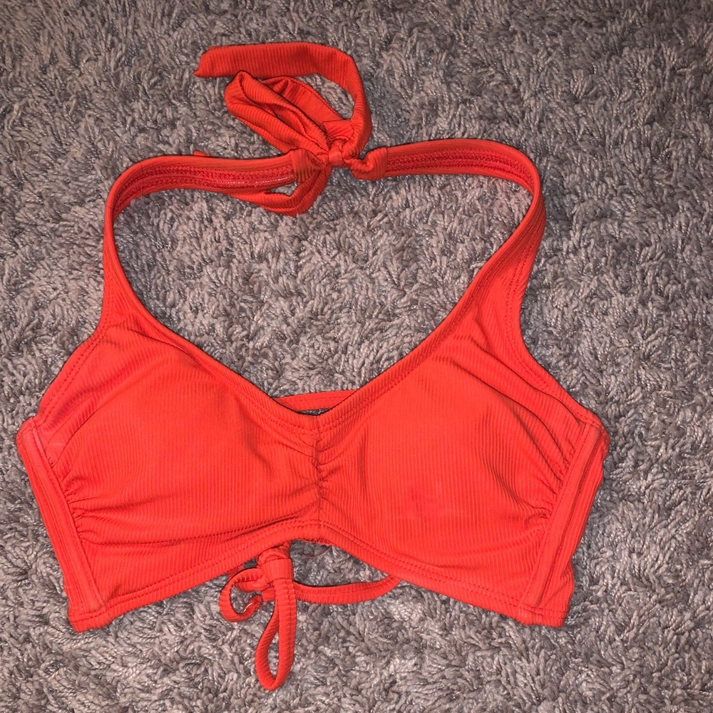 orange bikini top
